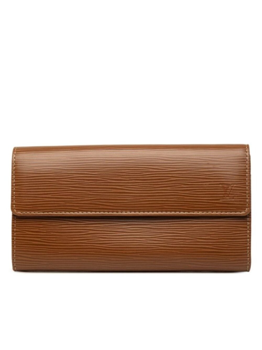 Louis Vuitton Epi Portefeuille Sarah Wallet Cacao Brown Leather
